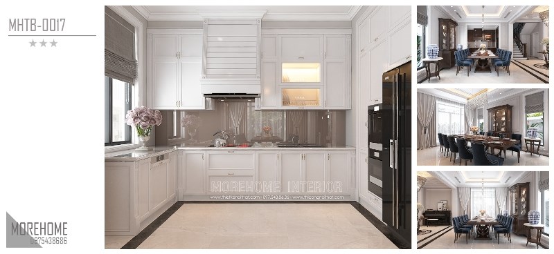 TỦ BẾP TÂN CỔ ĐIỂN ĐẸP