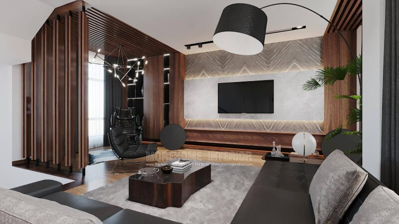 Nội thất phòng khách biệt thự phong cách hiện đại có phần đơn giản hơn, bớt rườm rà hơn, song vẫn thể hiện được sự tinh tế và trang nhã của cả căn phòng. Xem ngay các mẫu kế phòng khách đẹp đẳng cấp