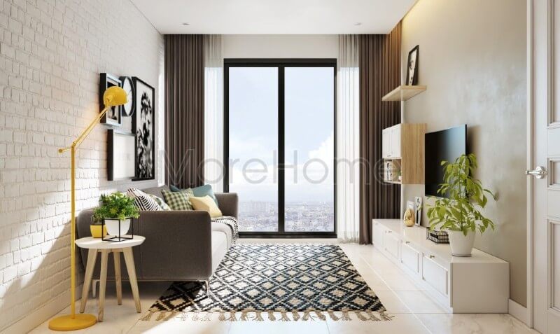 Thiết kế nội thất phòng khách chung cư phong cách hiện đại và tại căn hộ Ascent mang đến cho không gian phòng khách tràn đầy sức sống vô cùng mới.