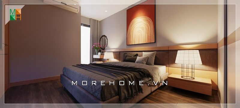 Tham khảo mẫu thiết kế nội thất phòng ngủ chung cư, nhà phố đẹp mắt với màu trung tính hài hòa và có ánh sáng mặt trời.