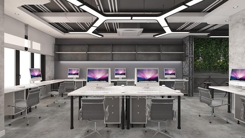 Thiết kế nội thất văn phòng công ty công nghệ thông tin hiện đại, cao cấp