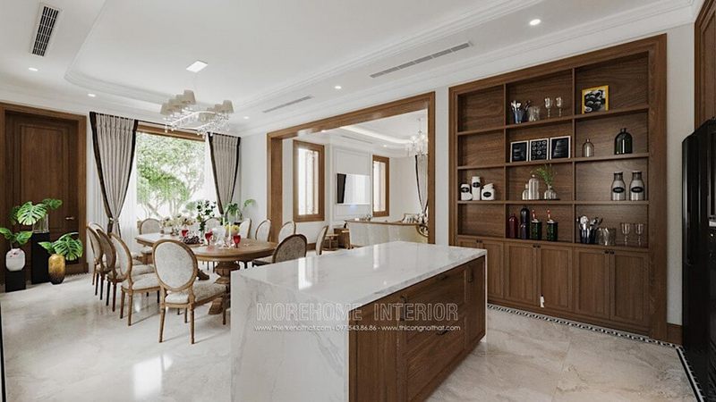 Đá nhân tạo ốp bàn đảo bếp đẹp