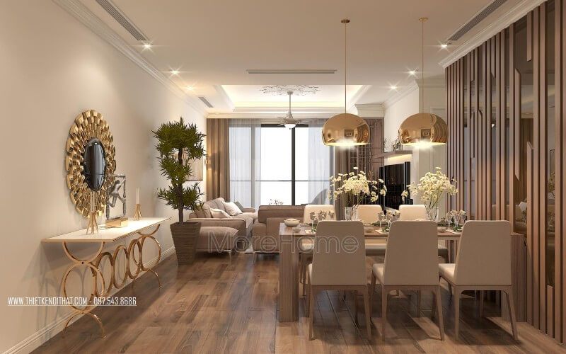 Không gian ăn uống thực sự sang trọng với thiết kế hiện đại tinh tế