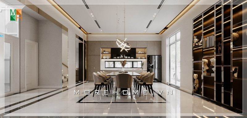 Gợi ý mẫu thiết kế nội thất phòng ăn chung cư, biệt thự, nhà phố mang phong cách hiện đại, tinh tế.