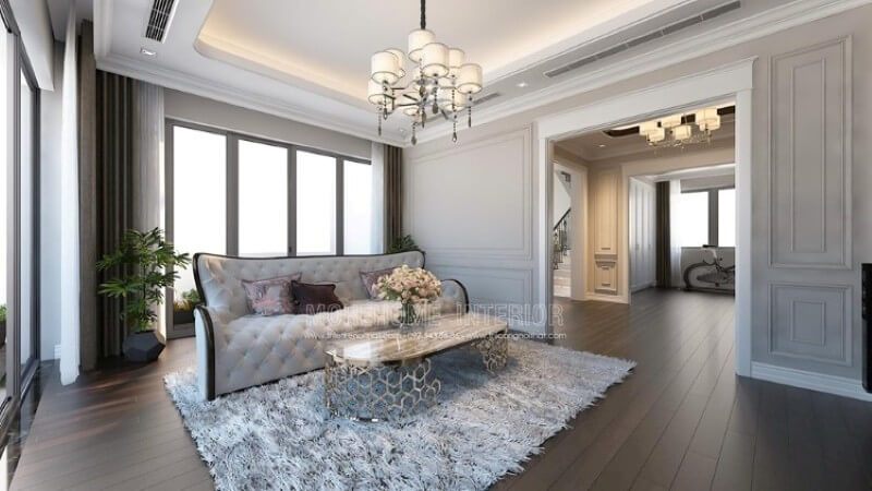 Mẫu sofa văng có phong cách tân cổ điển độc đáo, với tone màu trắng sữa nhẹ nhàng chủ đạo, sẽ tạo nên một không gian sống sang trọng, tiện nghi và cực kỳ nổi bật.