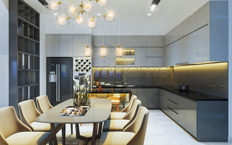Phụ kiện tủ bếp cao cấp trong không gian bếp