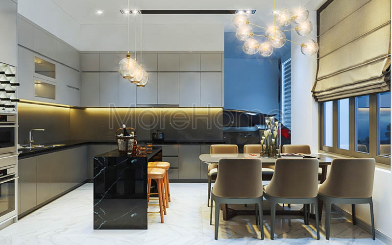 Phụ kiện tủ bếp cao cấp trong không gian bếp